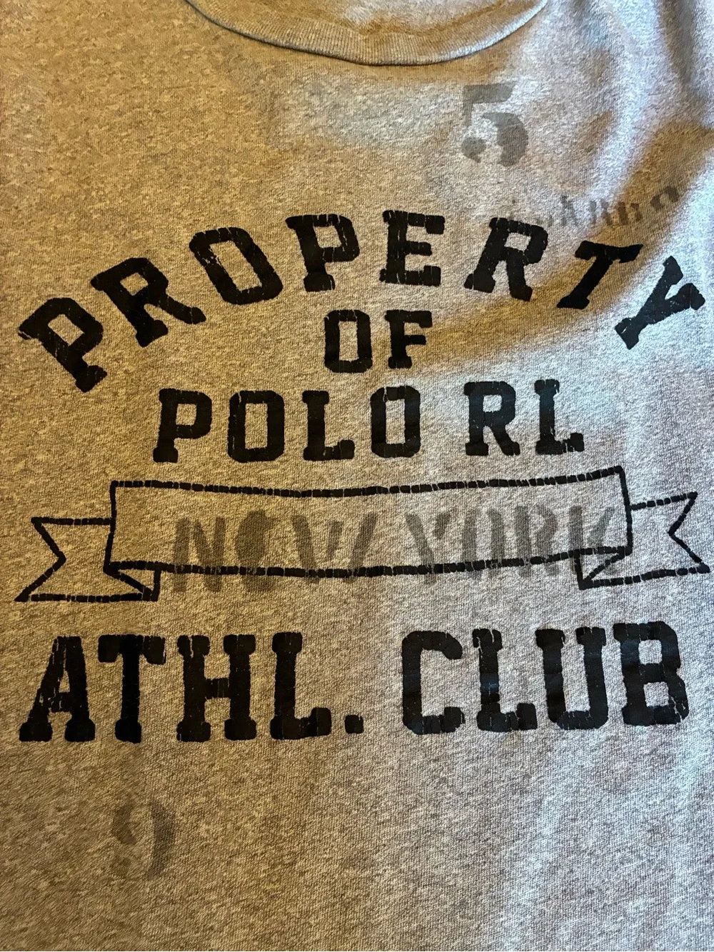 Polo by Ralph Lauren Gray Men's shirt- Athletic Club Graphic